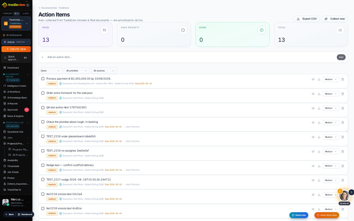 Business Automation — inside TradieView
