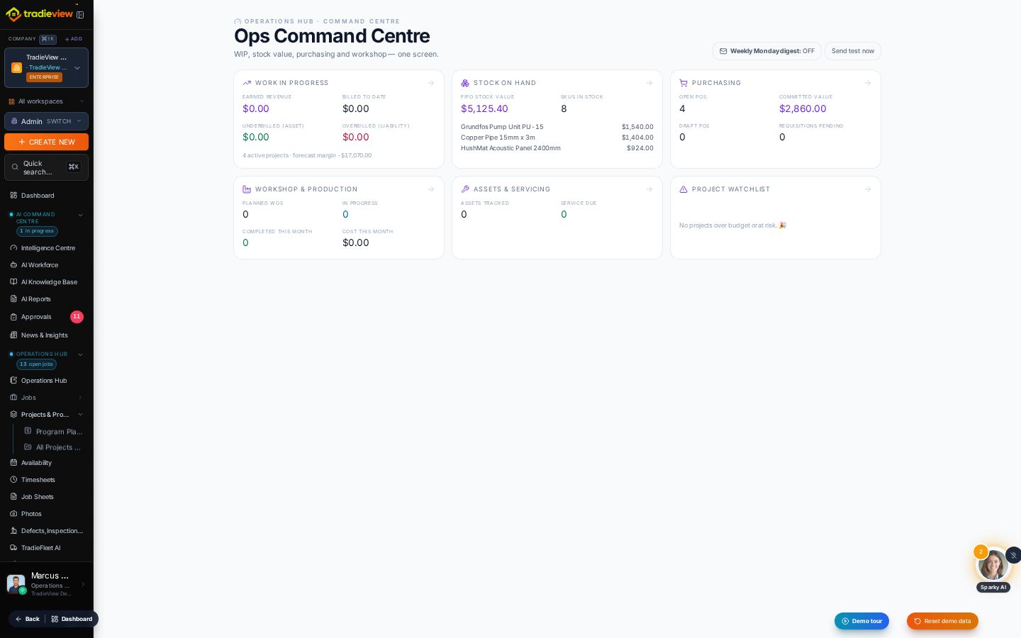 Connected Operations — inside TradieView