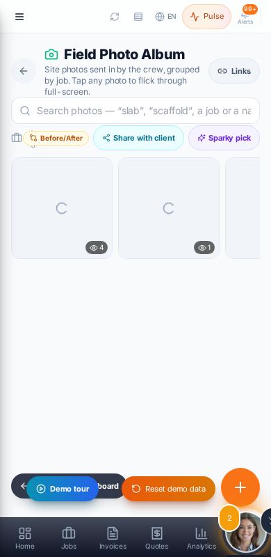 Mobile — inside TradieView